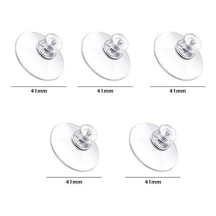 5/10Pcs Plastic Suction Cups PVC Sucker Pads Strong Adhesive Suction Holder with Screw Nut for Glass Bathroom Wall Door Window