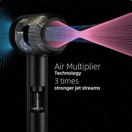 220V High-Speed Hair Dryer Super Leafless Hair Dryer Personal Hair Care Styling Negative Ion  Portable Fast-Drying Hair Dryer