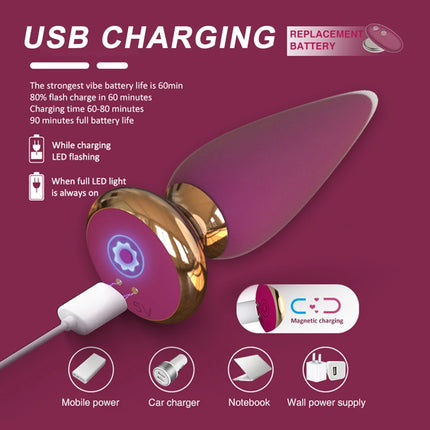 Anal Plug Vibrator 10 Vibration Modes Anal Toy For Couples Prostate Massager Sex Toys With Remote Control Vibrator Anal Toys