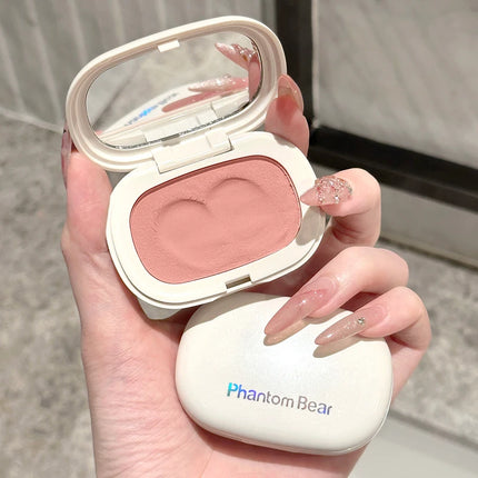 Monochrome Mud Blusher Contour Matte Natural Cheek Tint Purple Taro Low Saturation Waterproof Soft Contouring Cream Cosmetics