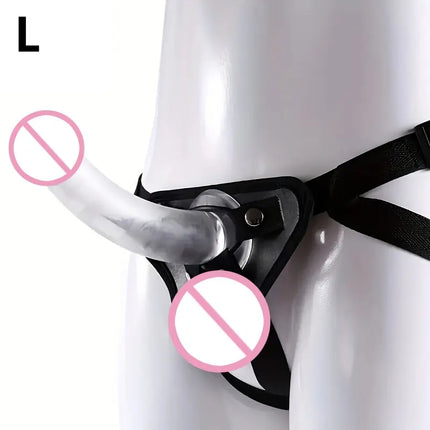 Men Strap On Dildo Panties Wearable Solid Penis Lengthen Sleeve Strapon Dildo Pants Harness Belt for Man Sex Toys For Woman Gay