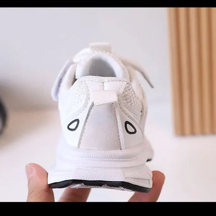 Kids Casual Sports Shoes with Thick Soles Boys Girls Fashion Versatile Sneakers 2024 New Children Mesh Breathable Running Shoes