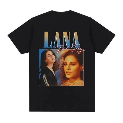 Singer Lana Del Rey Print T Shirt Women Fashion Hip Hop men's tshirts Streetwear Harajuku Short Sleeve T-Shirt Unisex summer tee