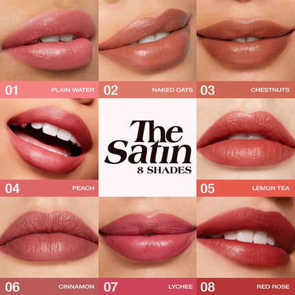 O.TWO.O Lipstick Lip Tint Moisturizing Nourishing Glow Lightweight Smooth Non-Sticky Refreshing Red High-shine Lipstick Makeup