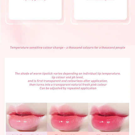 Fruity Color Changing Lip Balm Natural Temperature Change Coloured Lipstick Long Lasting Moisturizing Makeup Cosmetics for Women