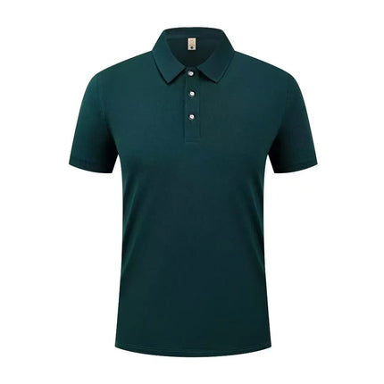 Summer Casual Sports Quick-drying Lapel Short-sleeved POLO Shirt 23 Solid Color Shirt Cycling Suit Fitness Suit For Men S-4XL