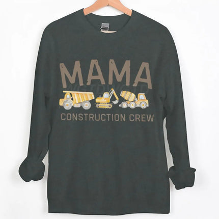 Dad/Mom Construction Crew Graphic Sweatshirts Women Men Fashion Casual Pullover Papa Mama Cartoon Excavator Y2K Sudadera