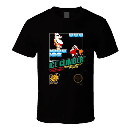 Ice Climber Retro Nes Box Art Video Game T Shirt
