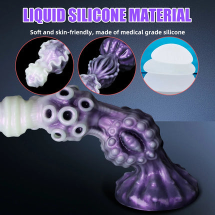 Anal Plug Monster Dildo Simulated Penis Vaginal Dick Massager Stimulating G-Spot Suitable For Couple Training Sex Toys