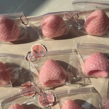 Toy Strawberry Taba Squishy Fidget Toy - Slow Rebound Stress Relief Toy for People Office and Party Favors Squeeze Beauty Gift