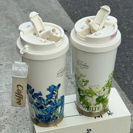 Stainless Steel Tumbler Vacuum Flasks Insulated Coffee Cups Leakproof Lid Travel Mug for Tea Thermos Cup Thermal Water Bottle