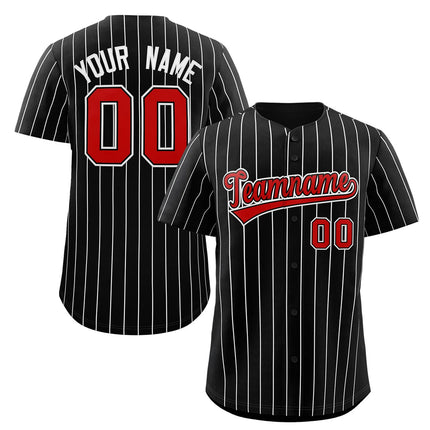 Custom Pinstripe Baseball Jersey Button Down Shirt Printed or Personalized Name Number for Men/Women/Youth