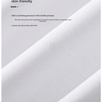 Summer Cotton Heavy Duty 300g American Pure Cotton Short-Sleeve T-shirt Men's Casual Base Top Oversized T-Shirt