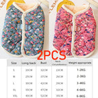 2PCS-Blue Pink / M-(4.4-6.6lbs)