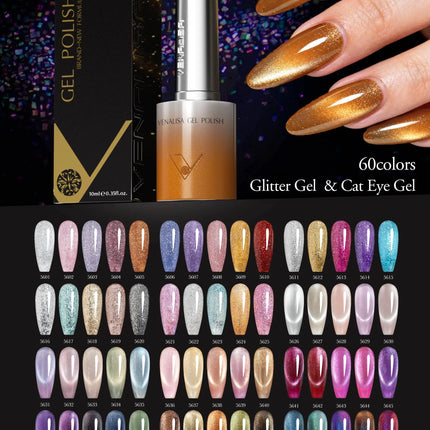 Venalisa Hema Free TPO Free Gel Nail Polish 10ml Halloween Gel Varnish Cat Eye Magnet Nail Gel Polish Soak Off UV LED Nail Gel