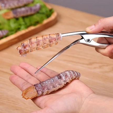 Stainless Steel Shrimp Peeler Prawn Peeler Line Cutter Cleaning Shrimp Line Fishing Lobster Peel Seafood Tool Kitchen Appliance