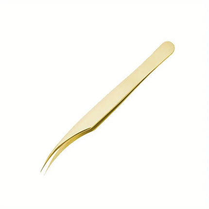 1Pc stainless steel eyelash tweezers, dolphin clip, super sharp, also suitable for ingrown hair removal, blackhead remover