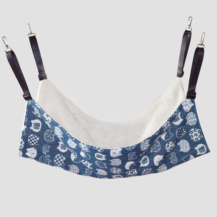 Pet Supplies Spring/Summer Canvas Cat Cage Hammock Fleece-lined Hanging Cat Hammock Adjustable Length cat bed