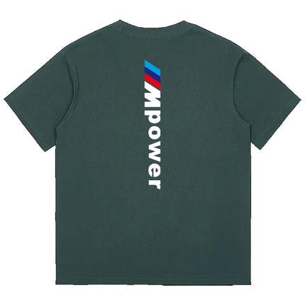 Men's 2026 BMW M POWER Short Sleeved T-shirt Men's Half Sleeved Clothing Custom Team Clothing Motorcycle Riding Clothing Trend