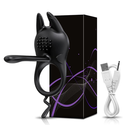 Vibrating Penis Ring for Men Cock Ring Delay Ejaculation Penis Extension Erection Anal Clitoris Stimulation Sex Toy for Couples