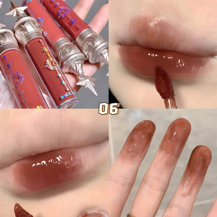 Moisturizing Mirror Lip Gloss Waterproof Long Lasting Lip Plumping Glaze High Shine Liquid Lipstick For Girl Dating Party Makeup