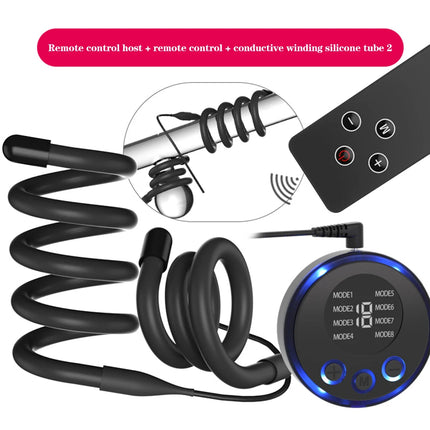 Electric Shock Penis Ring Cock Ring Delay Ejaculation Pulse Body Massager Delayed Ejaculation Prostatic Massage Sex Toys for Men