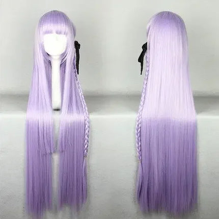 Dangan Ronpa Kyouko Kirigiri Purple Cosplay Wig Long Straight Synthetic Hair Wigs