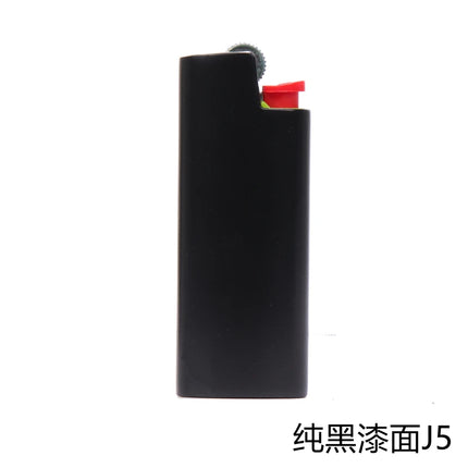 Series Dolphin Metal Case Covered Leather Shell for France Small BIC Lighter j5 J25