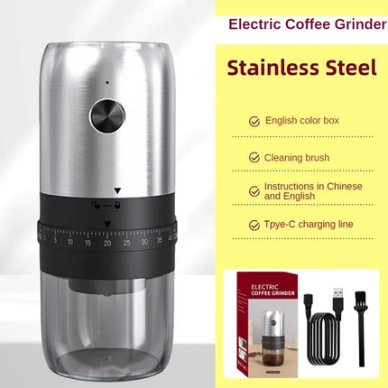Portable Coffee Grinder Electric USB Rechargeable Home Outdoor Blender 40Gears External Adjustable Coffee Beans Grinding Kitchen