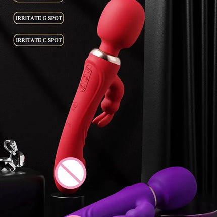 Double Head Powerful Vibrator for Women 30 Speed Clit Stimulator G Spot Vagina Massager Female Masturbator Sex Toys for Adult 18