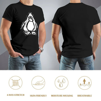 Dark and Gritty Club Penguin character T-Shirt blacks essential t shirt vintage anime shirt mens t shirt