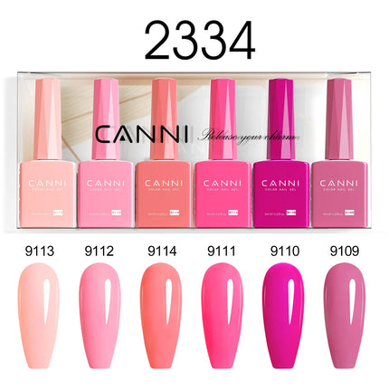 6pcs/kit CANNI TPO FREE HEMA FREE Halloween Nails Color Set Dark Red Semi Permanent Soak off UV LED Gel Varnish Christmas Gift