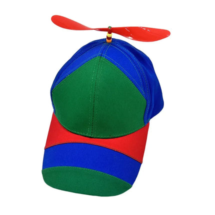 Bamboo Dragonfly Rainbow Sun Cap Funny Adventure Dad Hat Snapback Hat Helicopter Propeller Design for  Boys Girls Adult