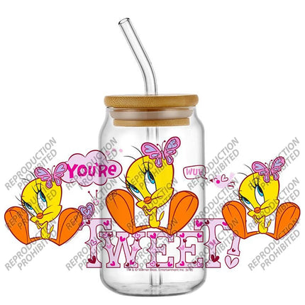 New Product Little Yellow Duck Waterproof DIY Decals 3D Transfers Stickers 16oz UV DTF for Glasses cup Wraps