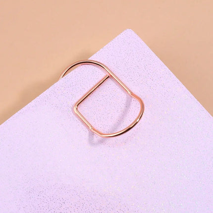 Multicolor Metal Writing Pen Clip - Creative Multifunctional Portable Notebook Accessory Office School Stationery Organizer Clip