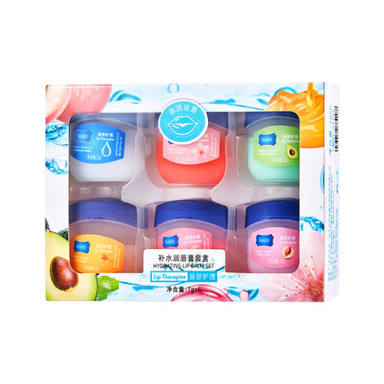 6 Pieces Set Vaseline Lip Balm Moisturizing Lip Mask Repairing Lips for Men and Women Fade Lip Lines Korea Lip Cream