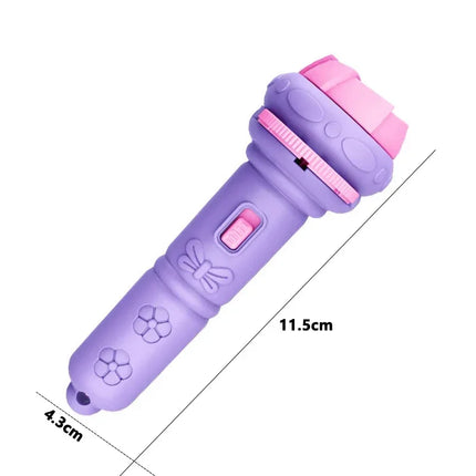 Children Projection Flashlight Toy Bedtime Story Book Early Education Toys Baby Projector Torch with 80 Patterns for Kids Gift