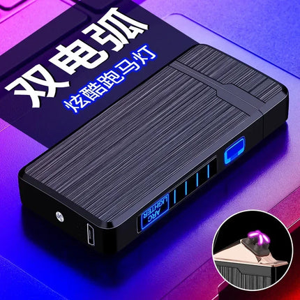Rechargeable Plasma Dual Arc Lighter for Smokers Electric Encendedores Eléctrico Lighter Rechargeable Type C Type