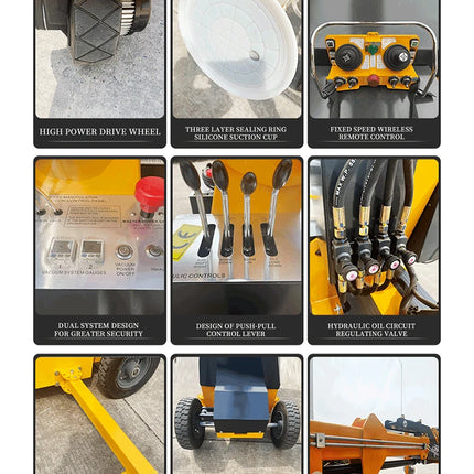 Customize Vacuum Lifting Suction Cups 600kg 800kg Electric Glazing Robot Vacuum Suction Cup Glass Lifter for Installing Windows