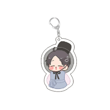 Cartoon Koop Star Keychain Cute Kawaii Purse Bag Backpack Car Key Chain Earbud Case Accessriose Collectors Fans Women Men Gift