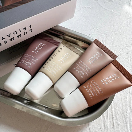 Summer Fridays Lip Balm Moisturizing Mirror Lip Gloss Lip Vanilla Pink Sugar Coffee Cake Smell Lipstick Transparent Oil Makeup