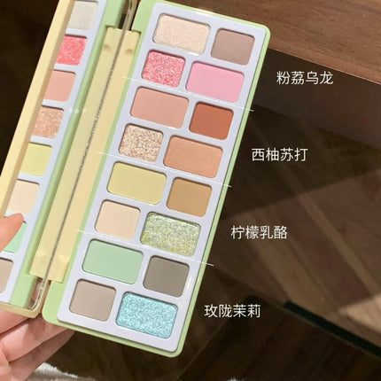 Qianyan Cheeryep 16 Color Eyeshadow Palette Glitter Chameleon Matte Pearlescent Flash Plate Cowherd Sequins