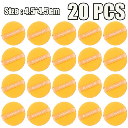 1-20pcs Sponge Air Cushion Cosmetic Puff Double Side Soft Beauty Makeup Puffs Dry and Wet Use BB Cream Foundation Cosmetics Tool