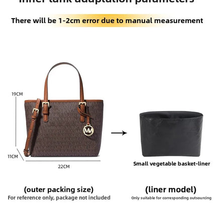 MK Sloan Basket Inner Bag Organizer - Ultra-Light Tote Insert Storage / Sac Intérieur MK Sloan - Organisateur Léger