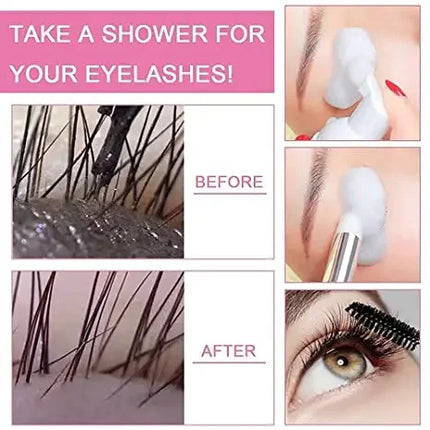 10Set 60 ml EyeLashes Shampoo Extensions Foam Kit EyeLashes Cleaning for Grafting Planting Makeup Remover Tools Dropshipping