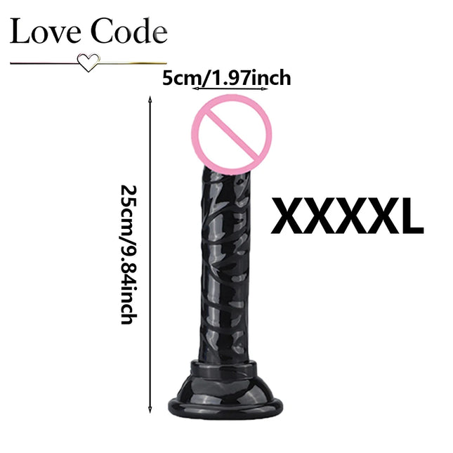 Transparent Dildo Suction Cup Jelly Dick Women Sex Toys Soft  Masturbators Penis