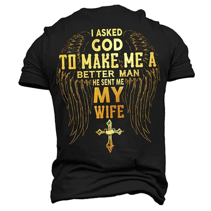 2024 Summer Men's Crucifix T Shirt 3d Print Letter Short-sleeved Cross Oversized Tops Ropa Hombre Jesus Christ T-shirts Male Tee