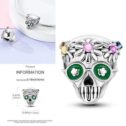 New 925 Sterling Silver Cactus Four Leaf Clover Charm Spring Green Series Bead Pendant For Original Beads Bracelet DIY Jewelry