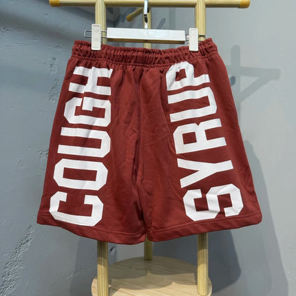 26SS New American Style That's A Awful Lot of Cough Syrup Shorts Sporty Casual Letter Printed Shorts
