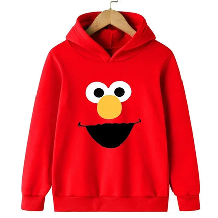 Spring and Autumn Cartoon Print Children's Hooded Hoodie Top New Casual Fashion Kid Sweatshirt Coat Boys/Girls Hooded Pullover